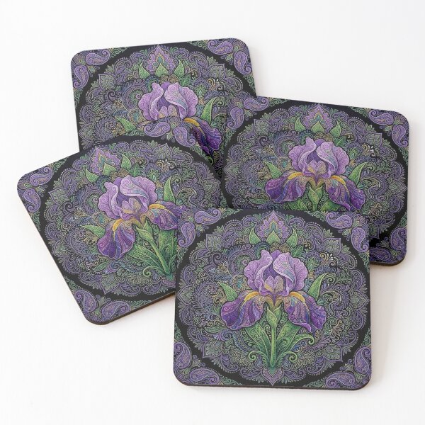 Item preview, Intricate Purple Bearded Iris designed and sold by PaintedbyCarol.