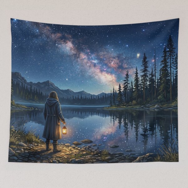 Item preview, Lonely person among the stars designed and sold by Sigtrix.