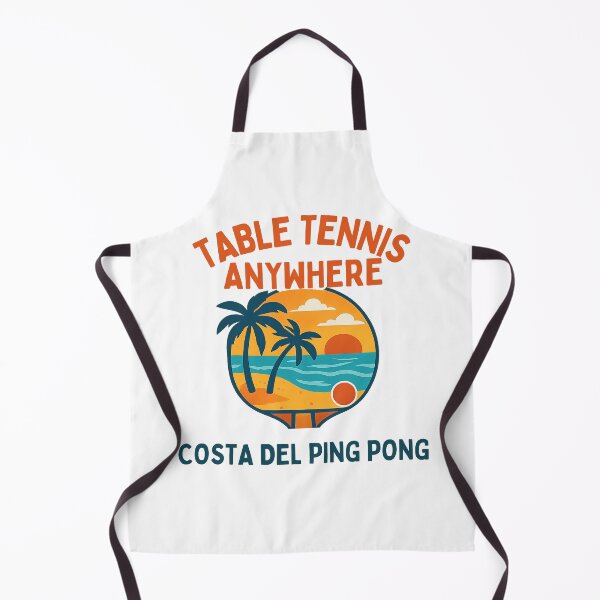 Item preview, Costa Del Ping Pong Fun Table Tennis Anywhere Tropical Sunset Paddle T-Shirt designed and sold by OhMyPingCo.