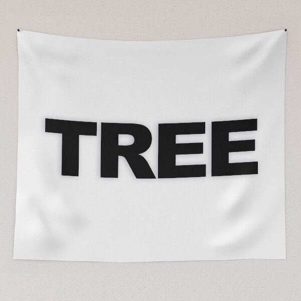 Item preview, TREE — Black Minimal Bold Type Statement designed and sold by WORDPAUSE.