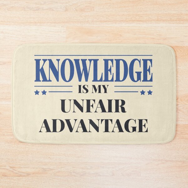 Item preview, Knowledge work is my unfair advantage - Dark typography designed and sold by Revextyr.