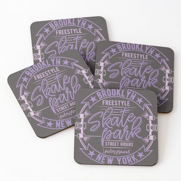 Item preview, Brooklyn skate park badge with skateboards designed and sold by Ruhrpott-Style.