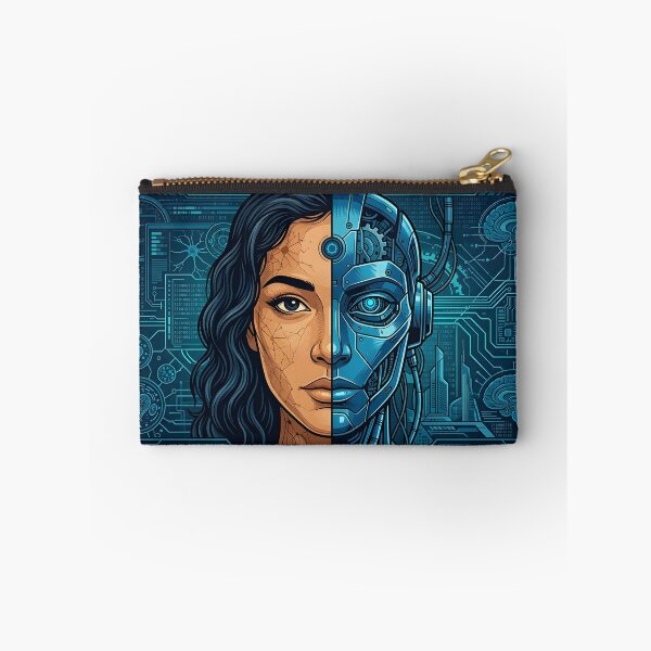 Item preview, Future of Humanity - Cybernetic Cyborg Woman & AI Interface Illustration designed and sold by MCV-Designs.