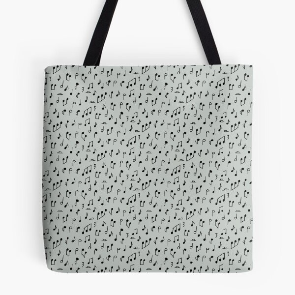 Item preview, Hand Drawn Musical Notes and Symbols in Black on Light Grey Doodle Style designed and sold by Zab Butler Design.