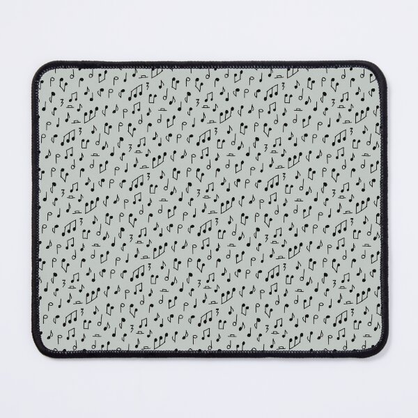 Item preview, Hand Drawn Musical Notes and Symbols in Black on Light Grey Doodle Style designed and sold by Zab Butler Design.