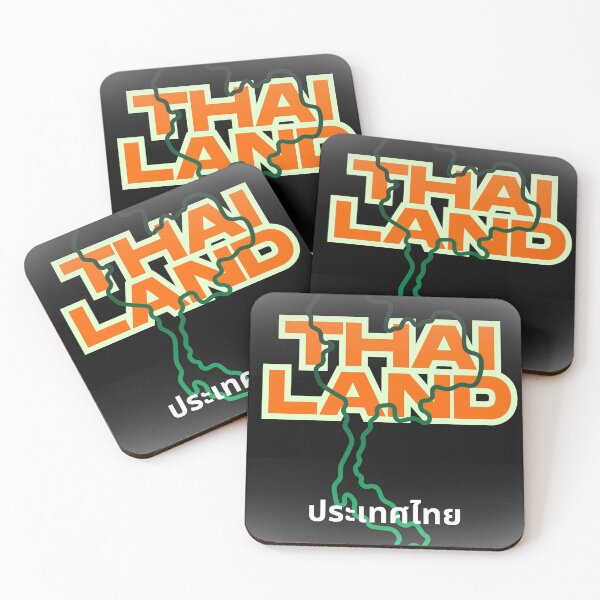 Item preview, Thai Land Bold Typography Map Design designed and sold by Jaozz97.