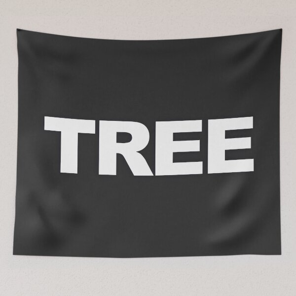 Item preview, TREE — White Minimal Bold Type Statement designed and sold by WORDPAUSE.