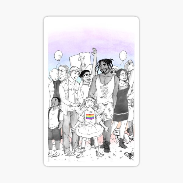 Life Outside the Circle - Family Pride Sticker