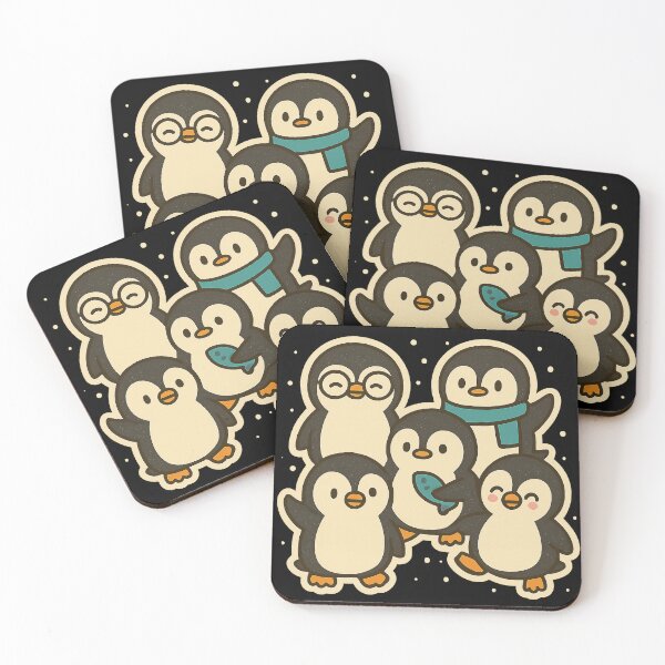 Item preview, Cute Penguin Friends – Kawaii Winter Animals designed and sold by myforestfog.