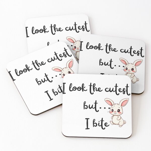 Item preview, I Look the Cutest But, I Bite - Easter Cute - Bunny. designed and sold by Egyptics.