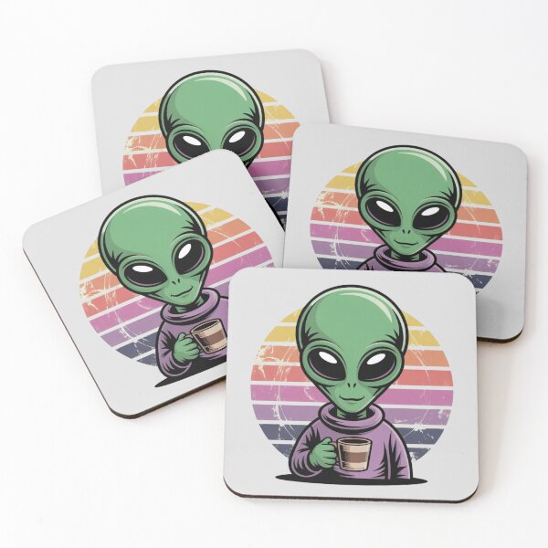 Item preview, Alien holding a coffee mug  designed and sold by 123ks.