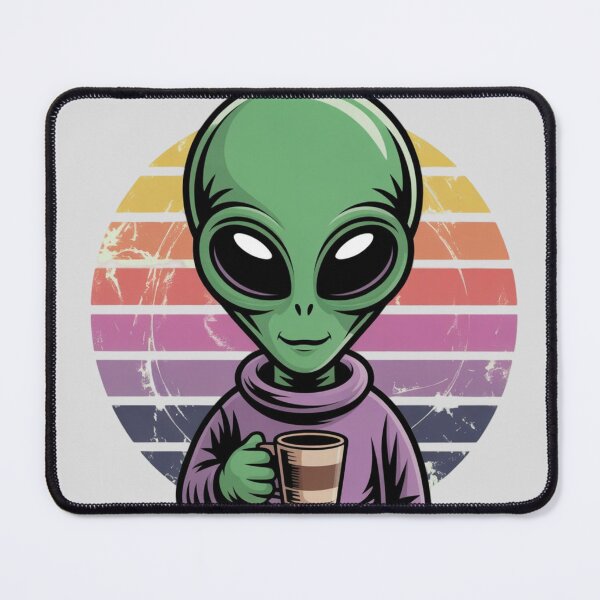 Item preview, Alien holding a coffee mug designed and sold by 123ks.