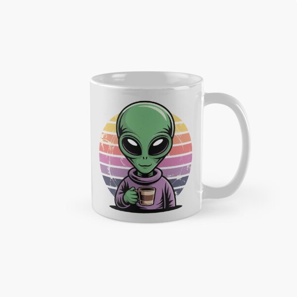 Item preview, Alien holding a coffee mug  designed and sold by 123ks.