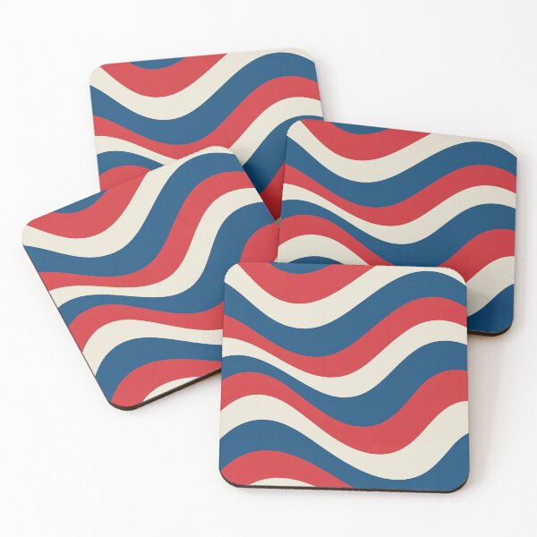 Item preview, Modern Patriotic Wave Stripe Pattern Americana designed and sold by OldGloryForge.