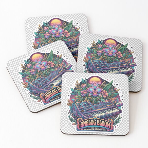 Item preview, Analog Bloom // Retro-Futurist Aesthetic Synth & Botanical Streetwear designed and sold by IconicDesignsXd.