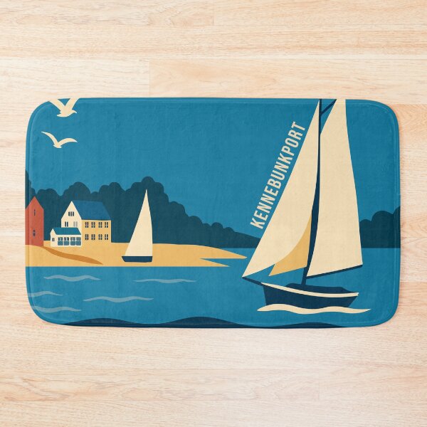 Item preview, Kennebunkport Vintage Travel Poster designed and sold by rogue-design.