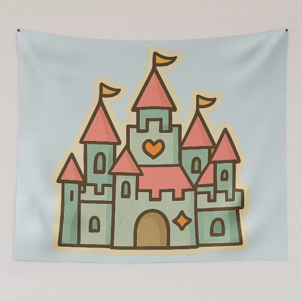 Item preview, Cute Fairy Tale Castle – Kawaii Princess Kingdom designed and sold by myforestfog.
