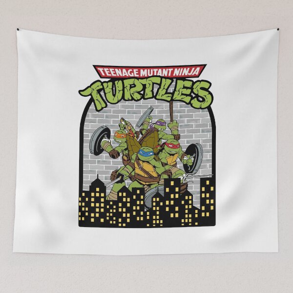 Item preview, Concrete Jungle Heroes - Mutant Ninja Turtles Brick Wall Art designed and sold by Krasnovaovaova.