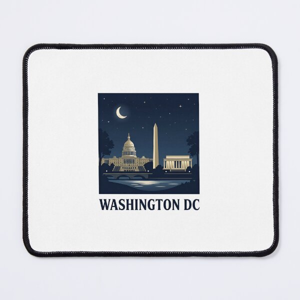 Item preview, Washington DC Minimalist Night Sky Capitol Skyline designed and sold by Fenay Designs.