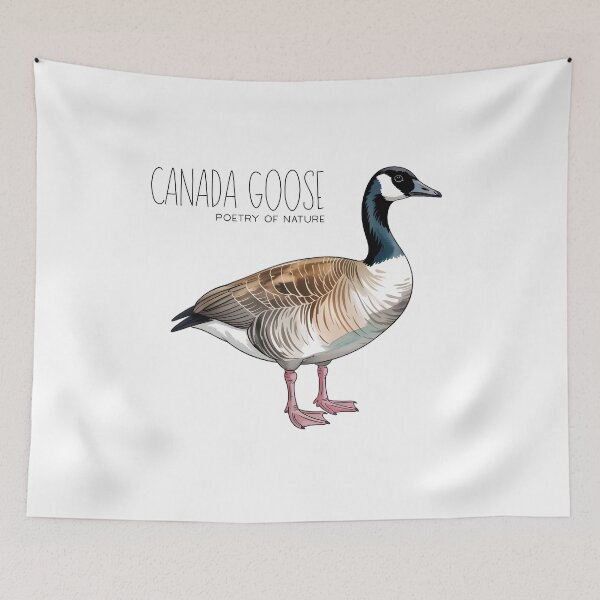 Item preview, Canada Goose Poetry of Nature – Elegant Bird Illustration designed and sold by ArcticFoxStudio.