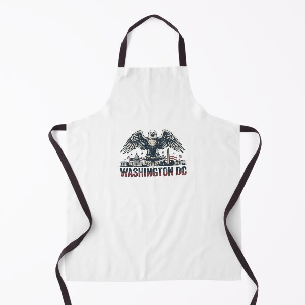 Item preview, Washington DC Patriotic Bald Eagle Vintage Skyline designed and sold by Fenay Designs.