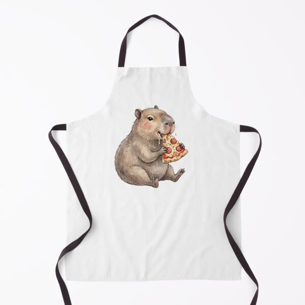 Item preview, Cute Capybara Eating Pizza designed and sold by SOUFIANE1991.