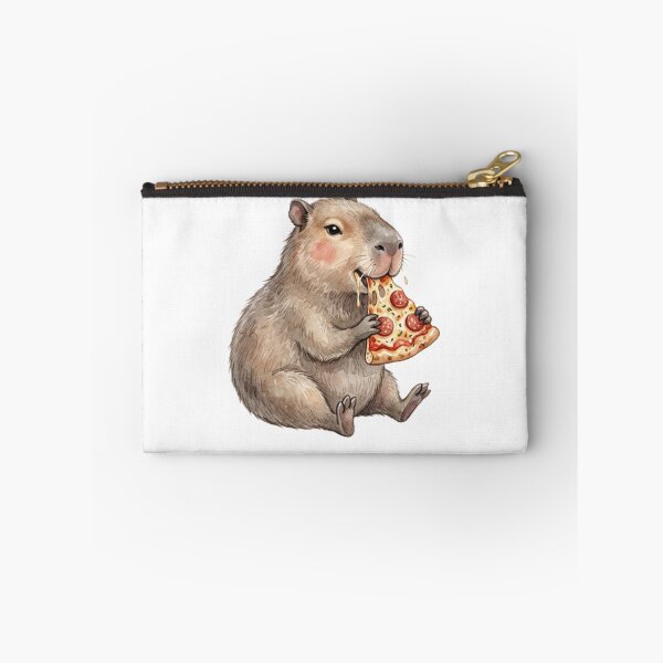 Item preview, Cute Capybara Eating Pizza designed and sold by SOUFIANE1991.