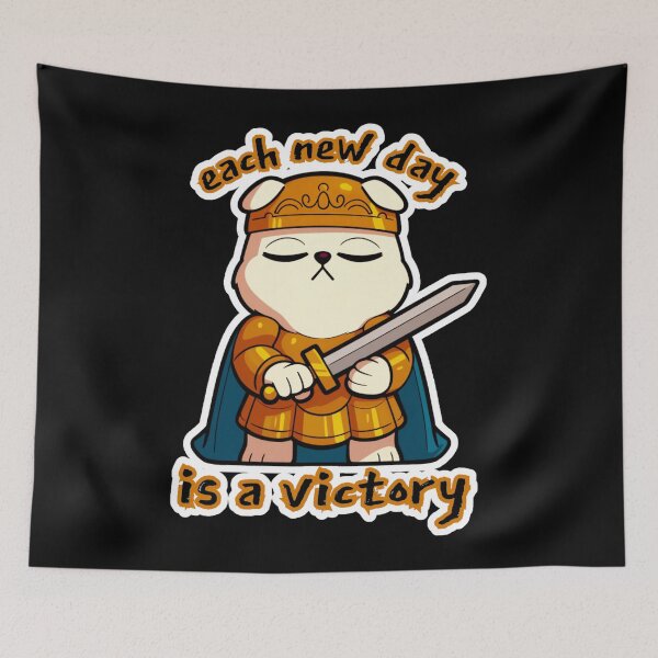 Item preview, Nerin Calderin - each new day is a victory designed and sold by Newdlebobs.