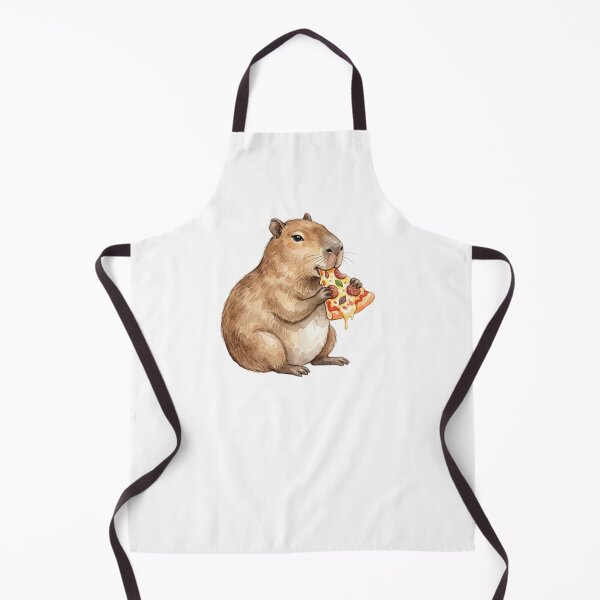 Item preview, Cute Capybara Eating Pizza designed and sold by SOUFIANE1991.