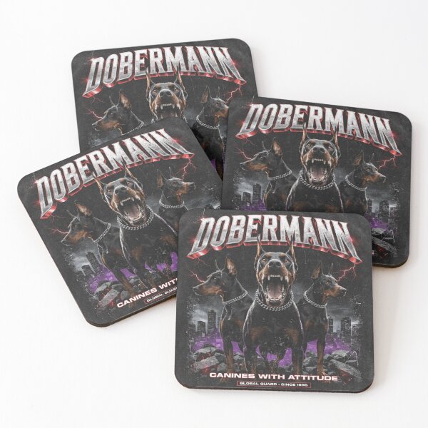 Item preview, Doberman Vintage 90s Bootleg Rap Style Pet Graphic designed and sold by TeeDesignMaster.