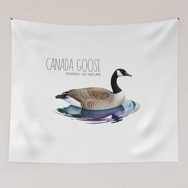 Item preview, Flowing Canada Goose Poetry of Nature – Elegant Bird Illustration designed and sold by ArcticFoxStudio.