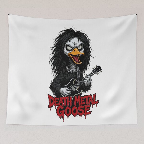Item preview, Death Metal Goose - Brutal Musician with Guitar designed and sold by NexKris.