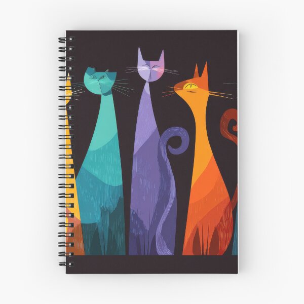 Item preview, Colorful cats standing in a row designed and sold by anytka.