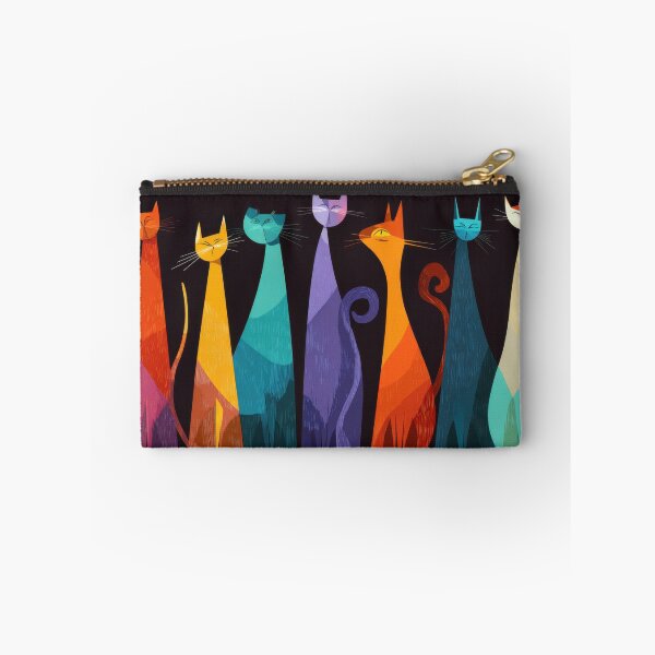 Item preview, Colorful cats standing in a row designed and sold by anytka.