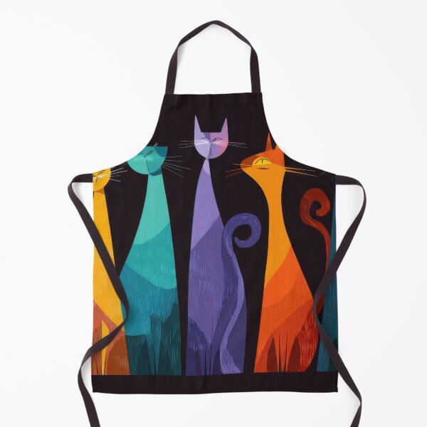 Item preview, Colorful cats standing in a row designed and sold by anytka.