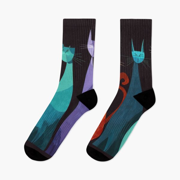 Item preview, Colorful cats standing in a row designed and sold by anytka.