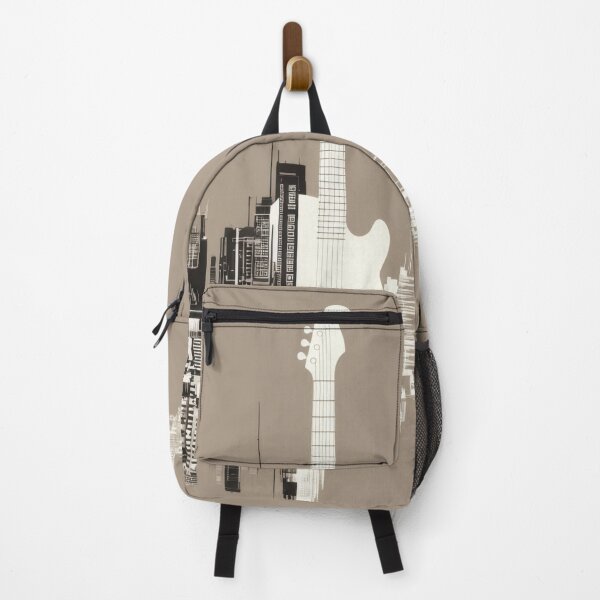 Item preview, City skyline with a guitar shape designed and sold by anytka.
