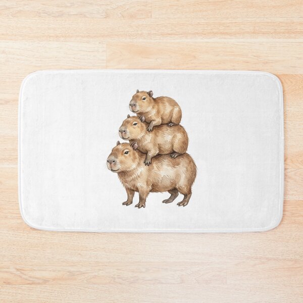 Item preview, Cute Capybara Family Stack designed and sold by SOUFIANE1991.