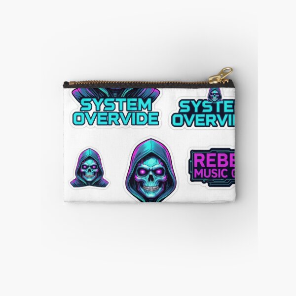 Item preview, System Override - Cyberpunk Skull Sticker Pack designed and sold by fofo1973.