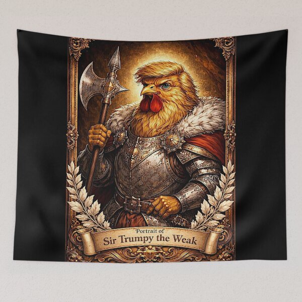 Item preview, Portrait of 'trumpy the weak' the crazy chicken designed and sold by NubesDesignCH.
