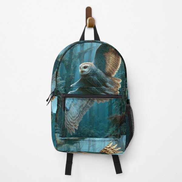 Item preview, Forest Flight Owl – Silent Wings in Blue Woods designed and sold by Erika Kaisersot.