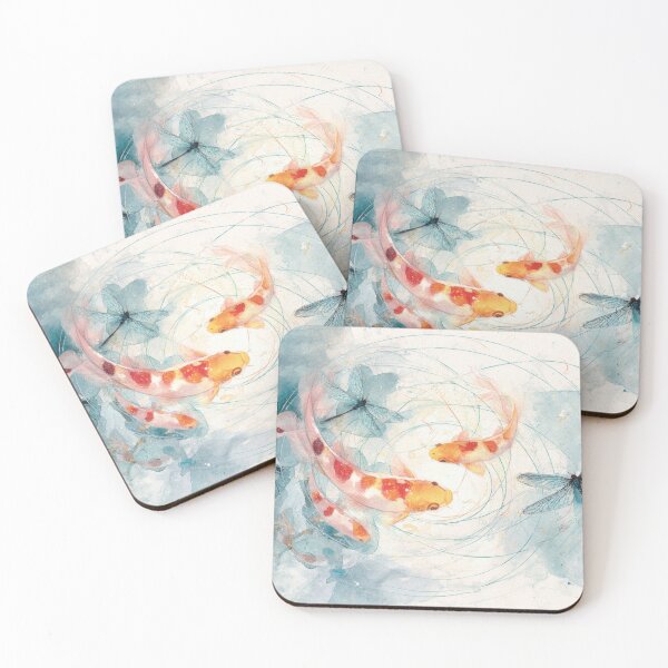 Item preview, Fish swim in a water garden designed and sold by anytka.
