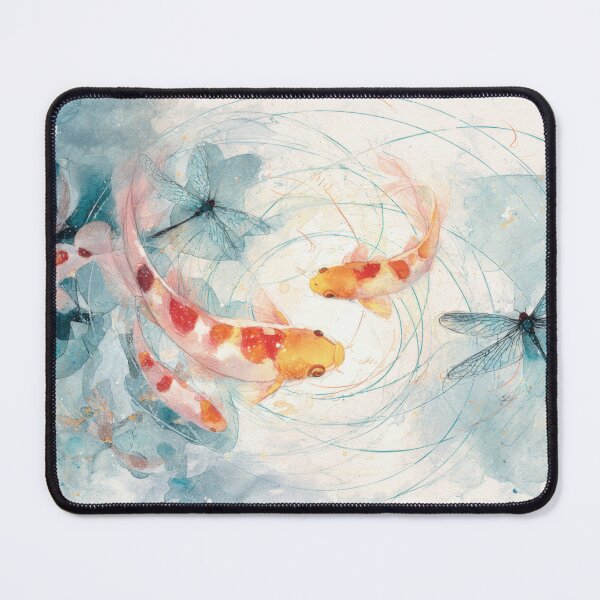 Item preview, Fish swim in a water garden designed and sold by anytka.