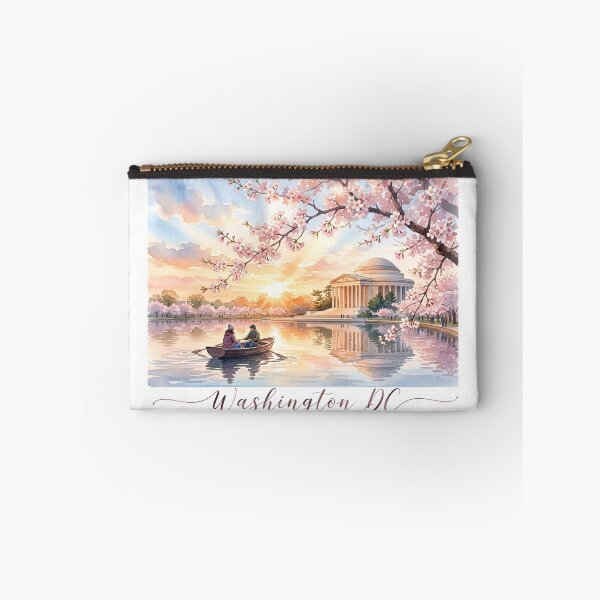 Item preview, Washington DC Watercolor Cherry Blossom Memorial Rowboat designed and sold by Fenay Designs.