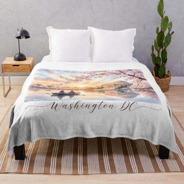 Item preview, Washington DC Watercolor Cherry Blossom Memorial Rowboat designed and sold by Fenay Designs.