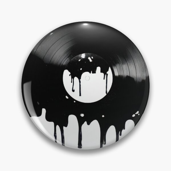 Item preview, Vinyl record with black paint drip designed and sold by anytka.