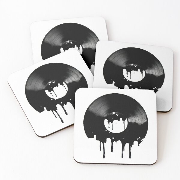 Item preview, Vinyl record with black paint drip designed and sold by anytka.