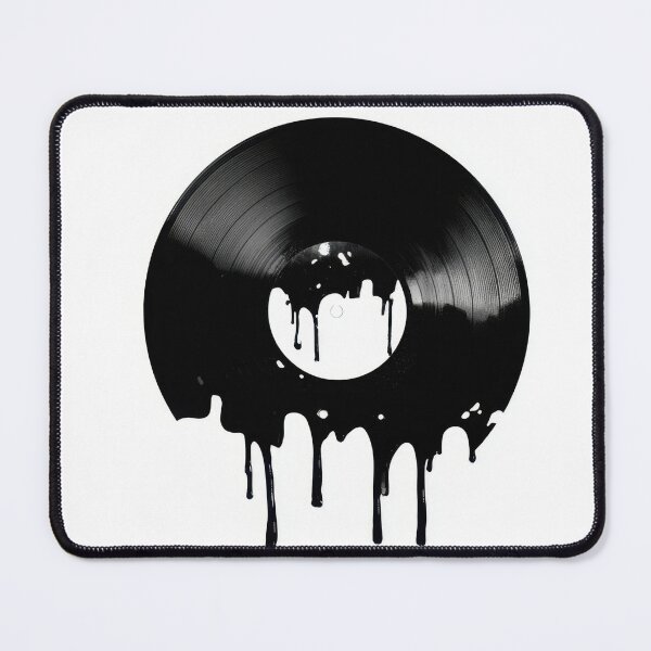 Item preview, Vinyl record with black paint drip designed and sold by anytka.