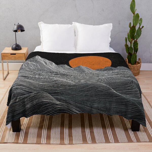 Item preview, Sunset over mountain waves designed and sold by anytka.