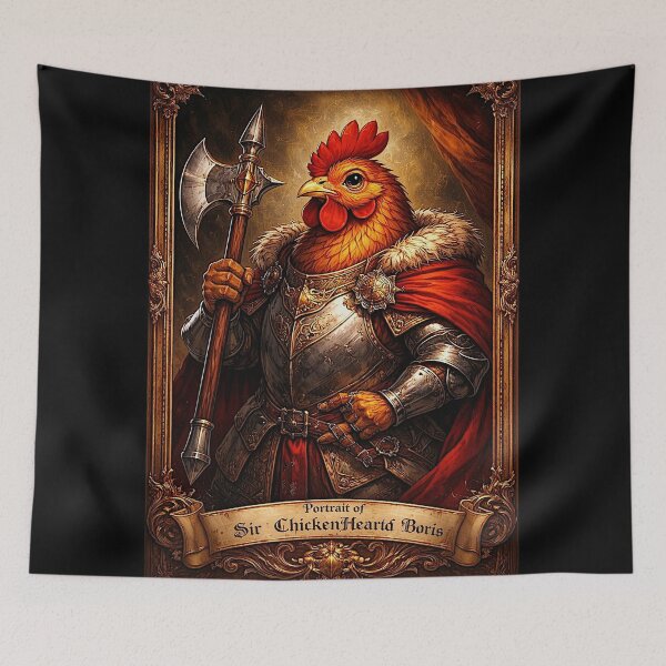 Item preview, Portrait of 'Sir ChickenHeartd Boris', the very romantic one designed and sold by NubesDesignCH.